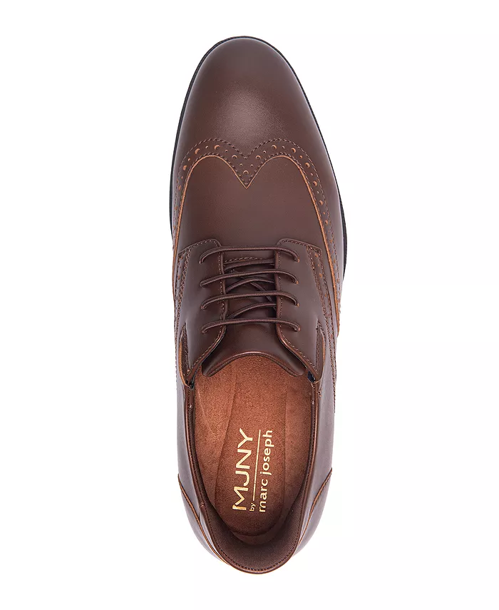 Howard Street технология Hands-Free Slip On оксфорды Wingtip Marc Joseph New York, коричневый — фото 4