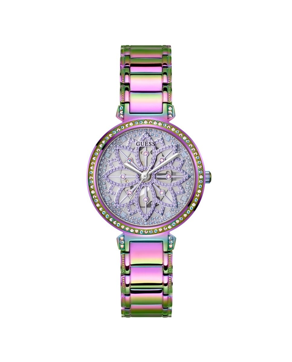 

Женские часы Lily GW0528L4 из стали и сиреневого ремешка Guess, фиолетовый