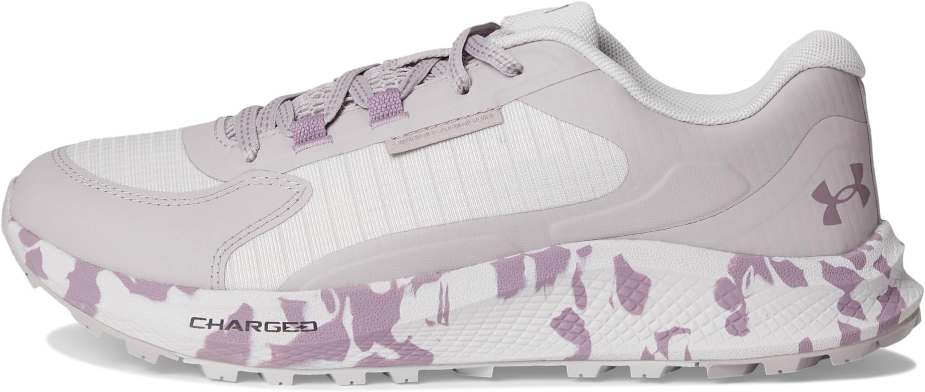 Кроссовки Under Armour Charged Bandit Trail 3, цвет Gray Matter/Gray Dawn/Purple Prime — фото 4