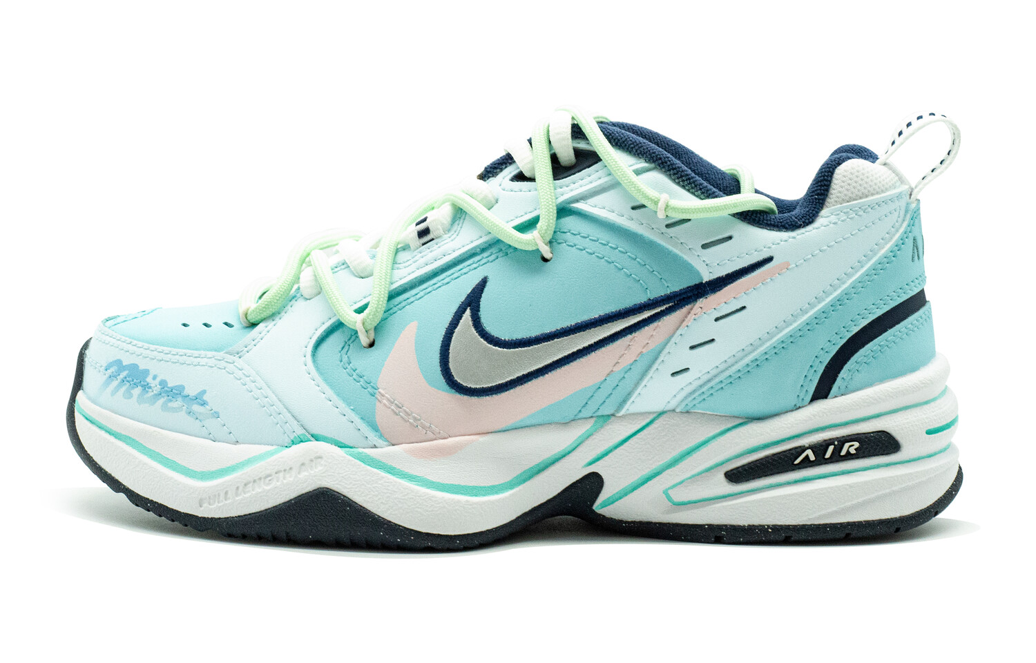 

Кроссовки Nike Air Monarch 4 Chunky Unisex, голубой/черный/розовый