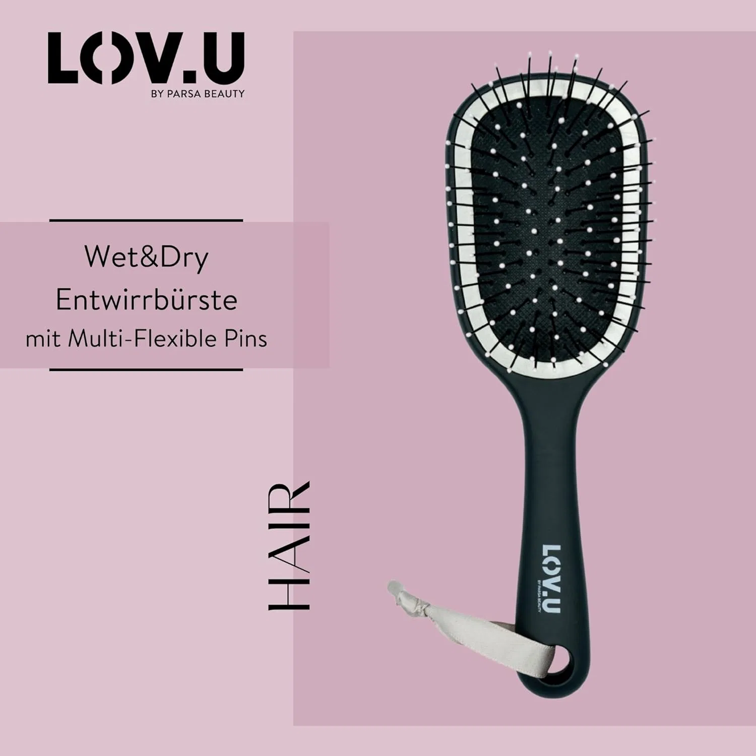 Щетка для распутывания волос «LOV.U Detangling Brush Wet & Dry» от PARSA Beauty Parsa Beauty — фото 2