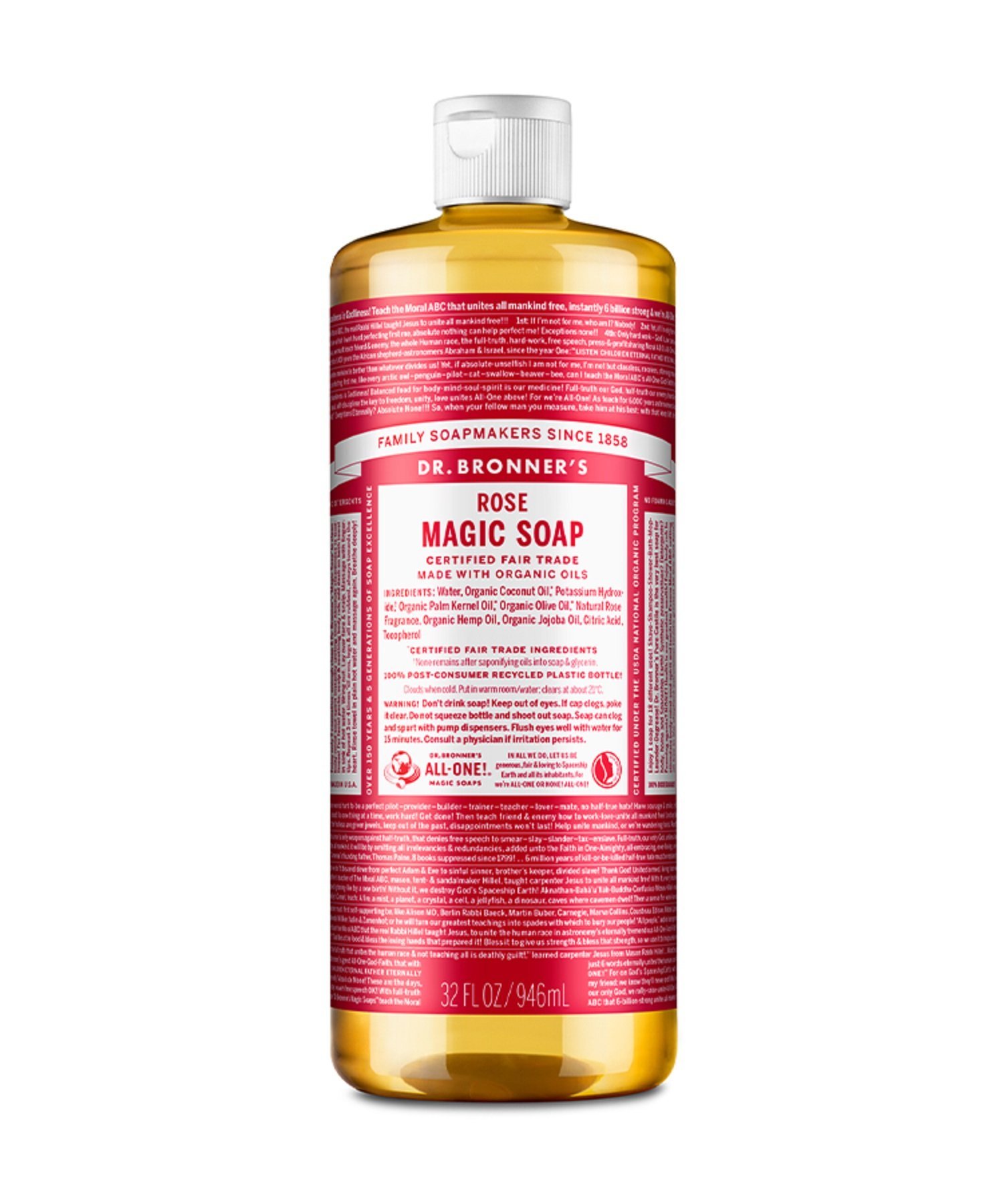 Волшебное мыло Dr. Bronner's RO Rose 946 мл Dr. Bronner's, others