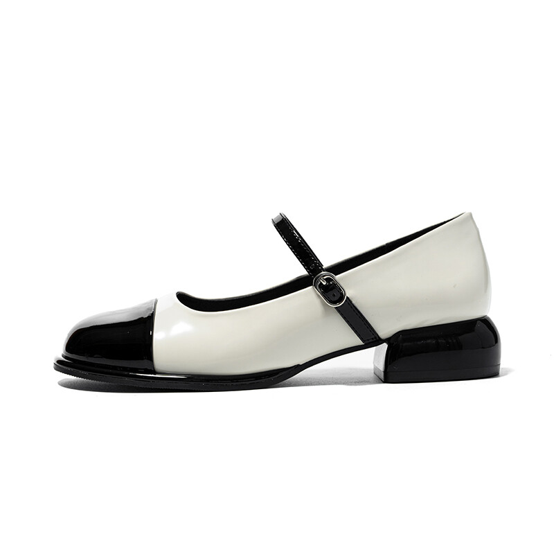 Туфли Мэри Джейн женские Zhr, цвет Apricot Black