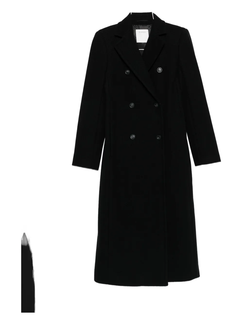 

Двубортное пальто из шерсти SPORTMAX, черный