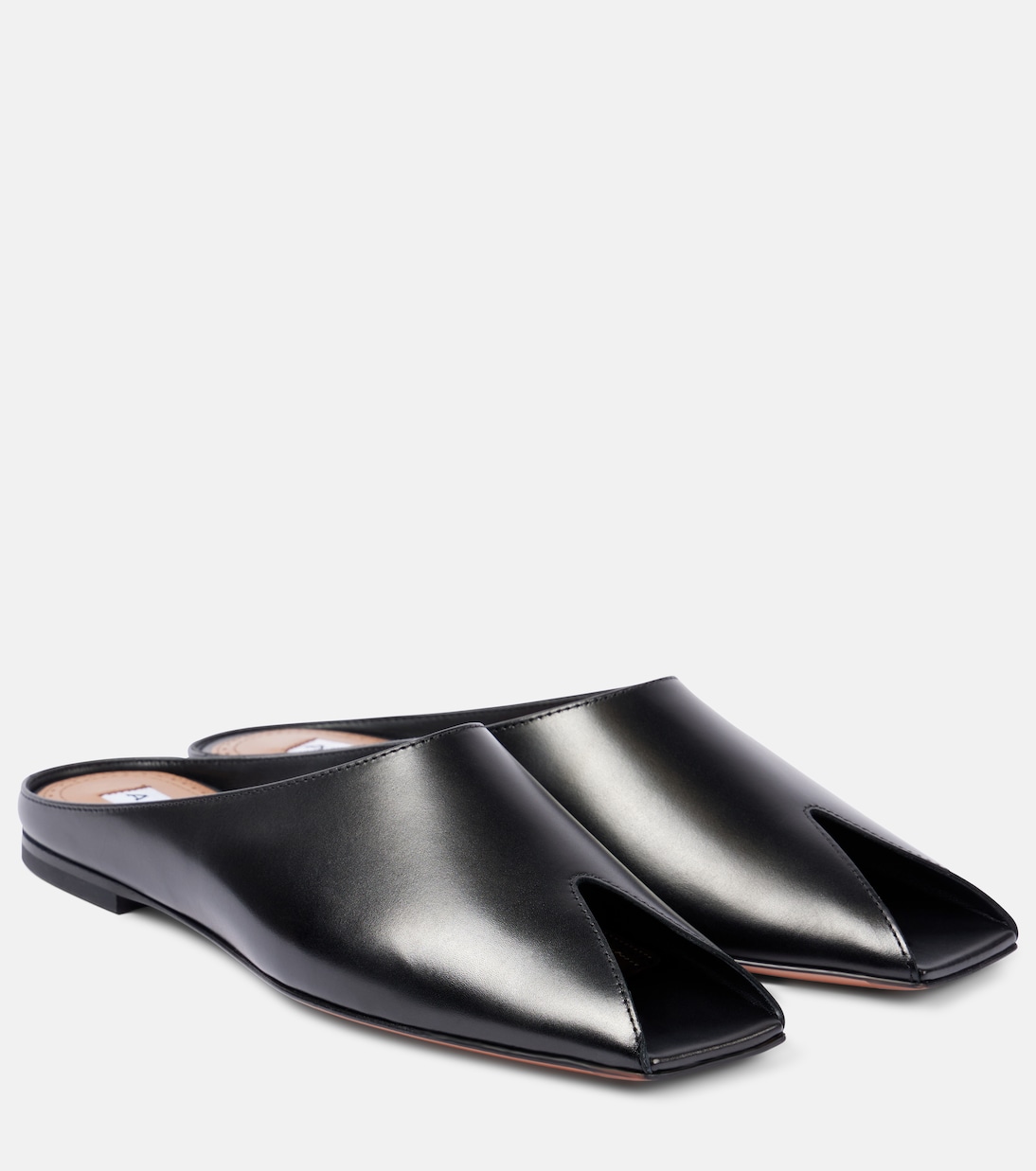 Кожаные мюли Spike Alaïa, нуар