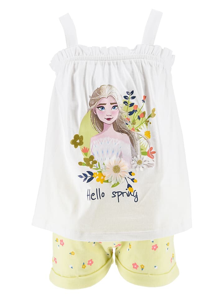 

Футболка Disney Frozen 2tlg Outfit Frozen, цвет weiß/gelb