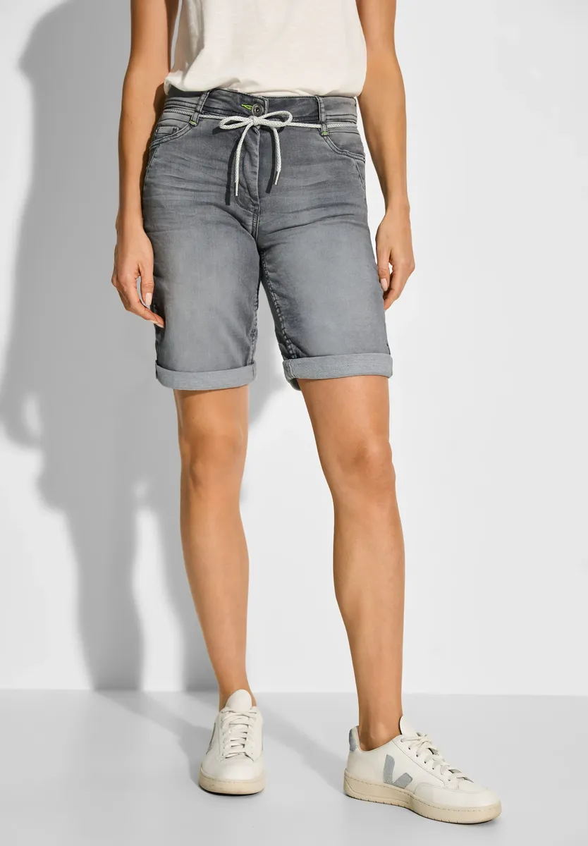 

Джинсы Cecil комфортного кроя, средняя талия, цвет Mid Grey Random Wash