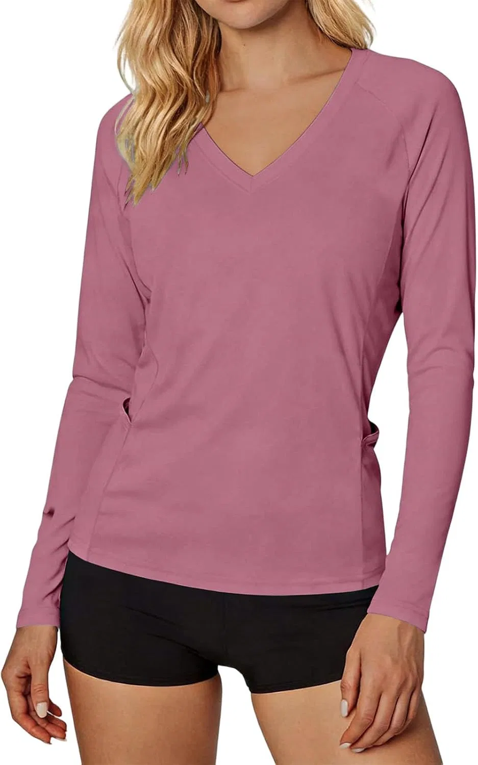 Футболка с длинным рукавом UPF 50+, Hot Pink