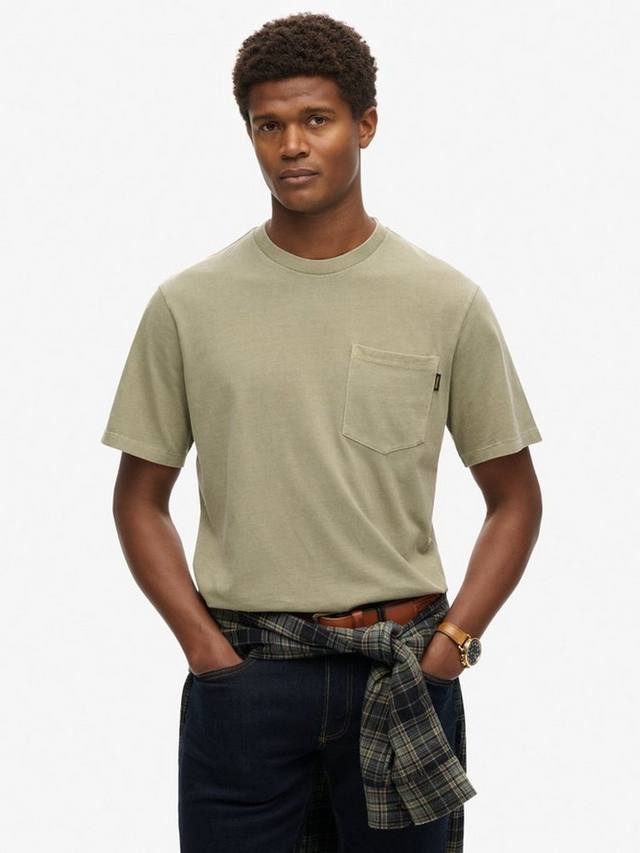 

Футболка с контрастной строчкой Superdry, цвет Washed Grey