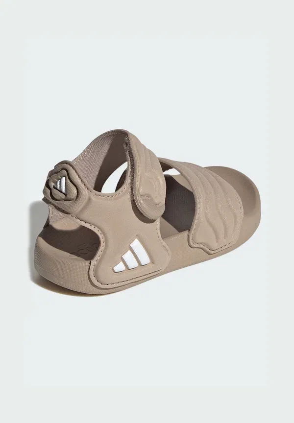 Сандалии детские Adidas Sportswear Adilette sandal 2 infant walking sandals, цвет хаки/белый/хаки — фото 4