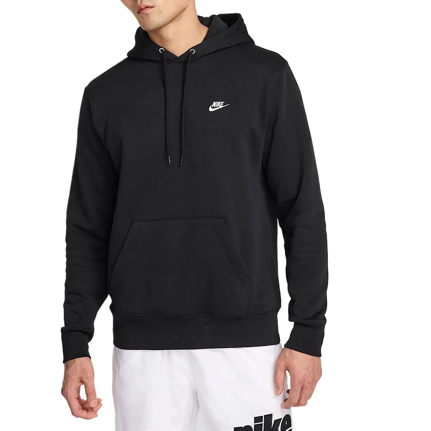 Толстовка мужская на молнии Club из флиса Nike, Black