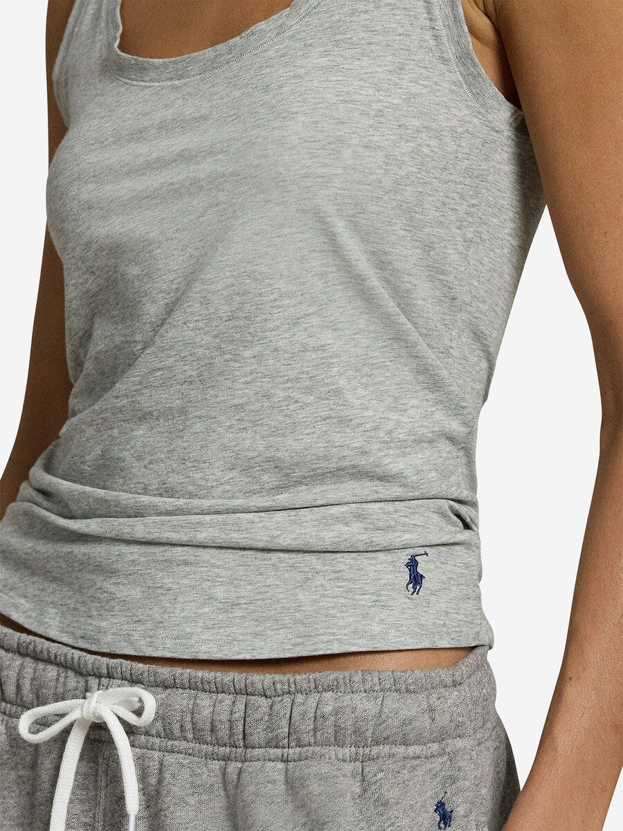 Топ Polo Ralph Lauren, светло-серый — фото 3