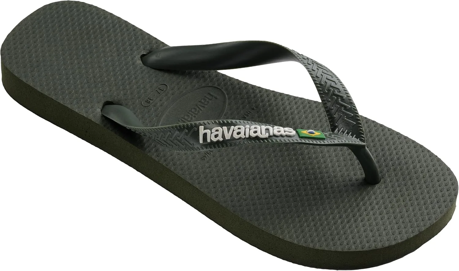 Шлепанцы Havaianas Top Brazil, зеленый/оливковый — фото 2