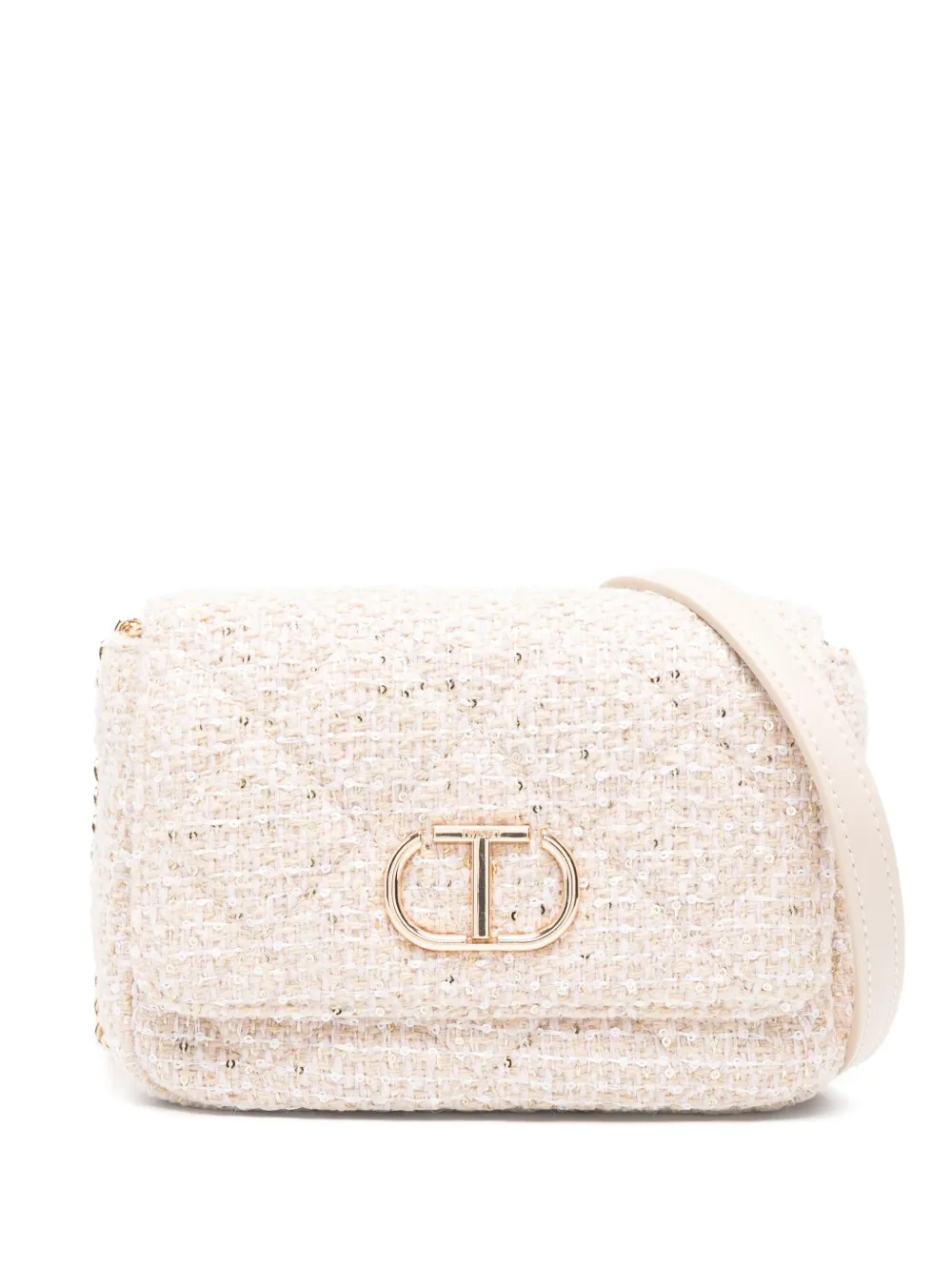 

Твидовая сумка через плечо TWINSET, розовый