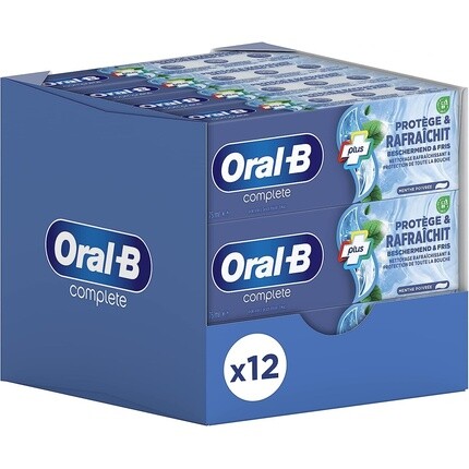 

Зубная паста Oral B Complete, 12 шт. – защищает и освежает мяту Oral-B