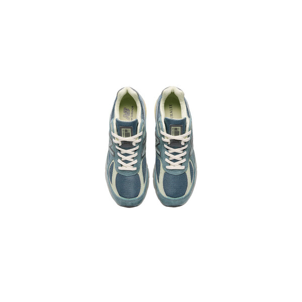 Кроссовки x auralee 990v4 made in usa 'dusty blue' New Balance, синий — фото 3