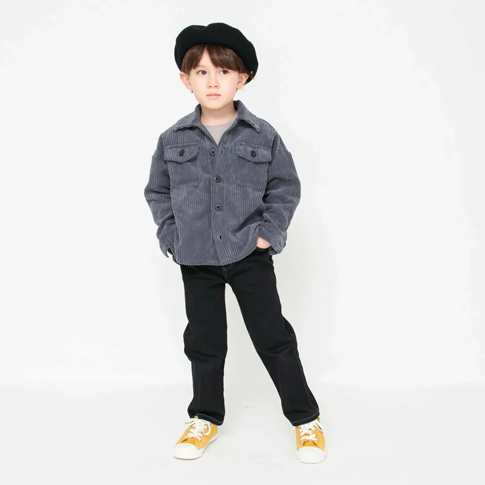 Мягкая вельветовая куртка CPO Branshes, Charcoal Gray — фото 3