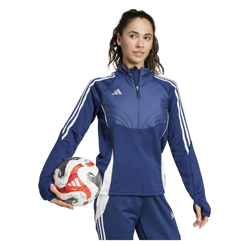 Футболка с длинным рукавом adidas Tiro 24 Winterized, синий — фото 4