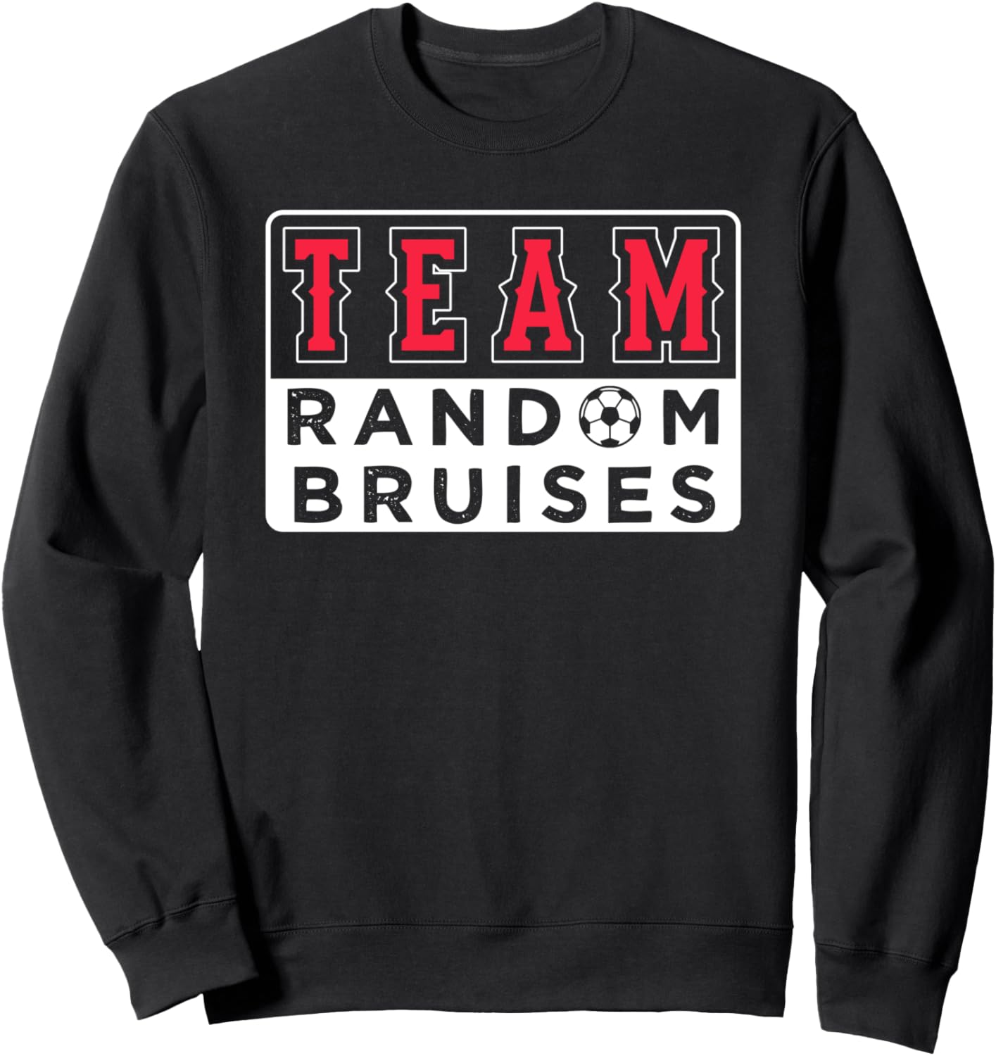 

Футбольная толстовка Team Random Bruises Soccer And Football Designs For Women And Girls, черный
