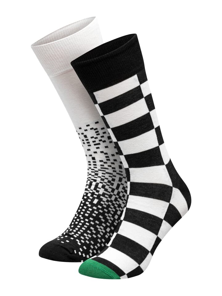 

Носки DillySocks 2er Pack Granular Chessboard, цвет schwarz weiss
