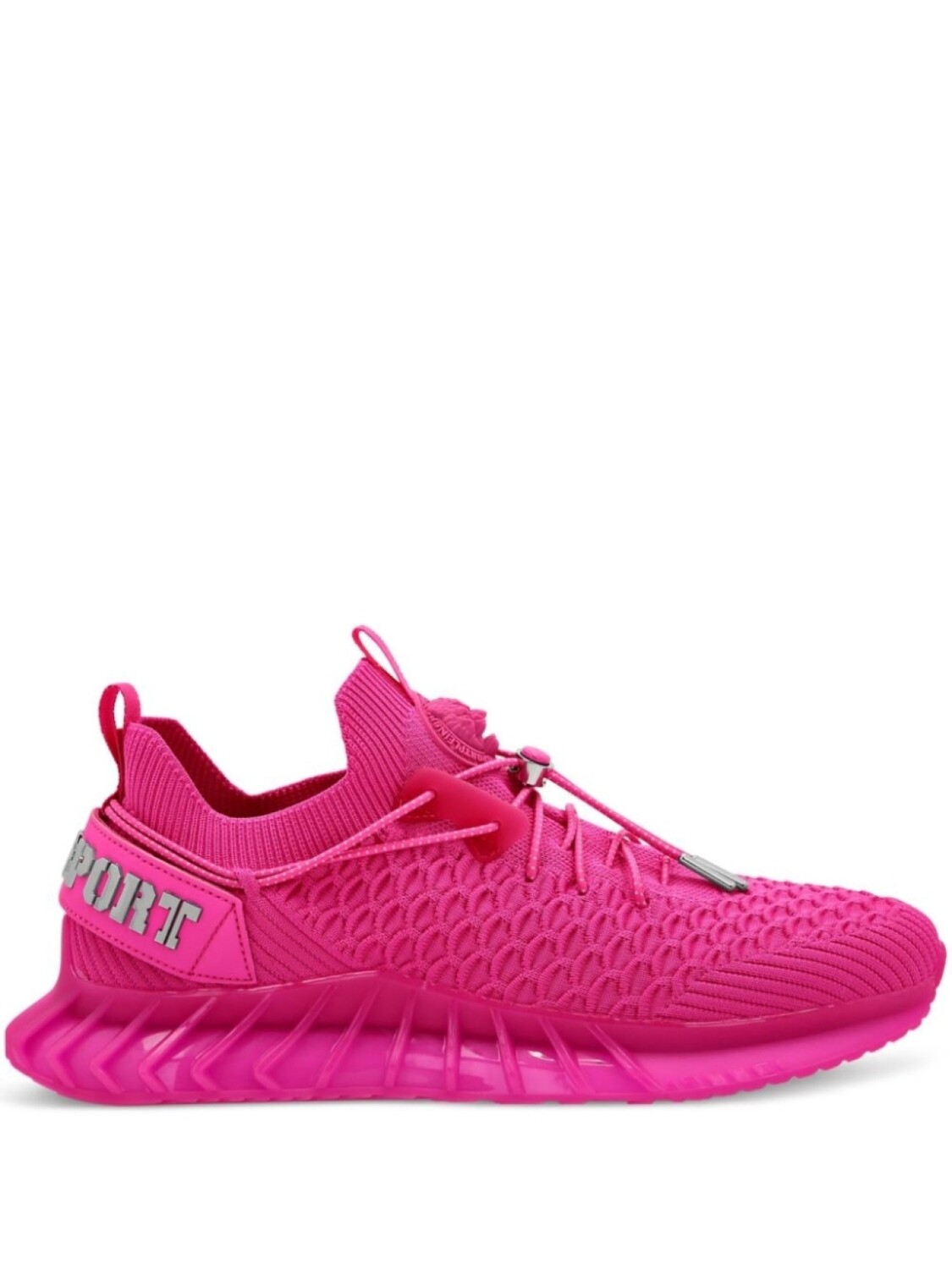 

Plein Sport кроссовки Runner с логотипом, розовый
