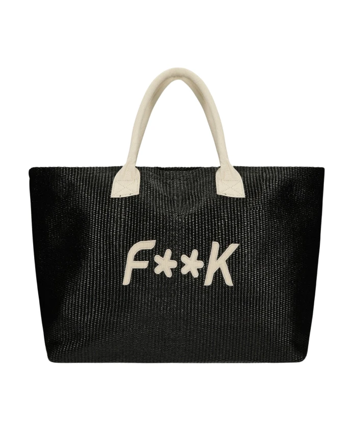 

Пляжная сумка F**K, черный