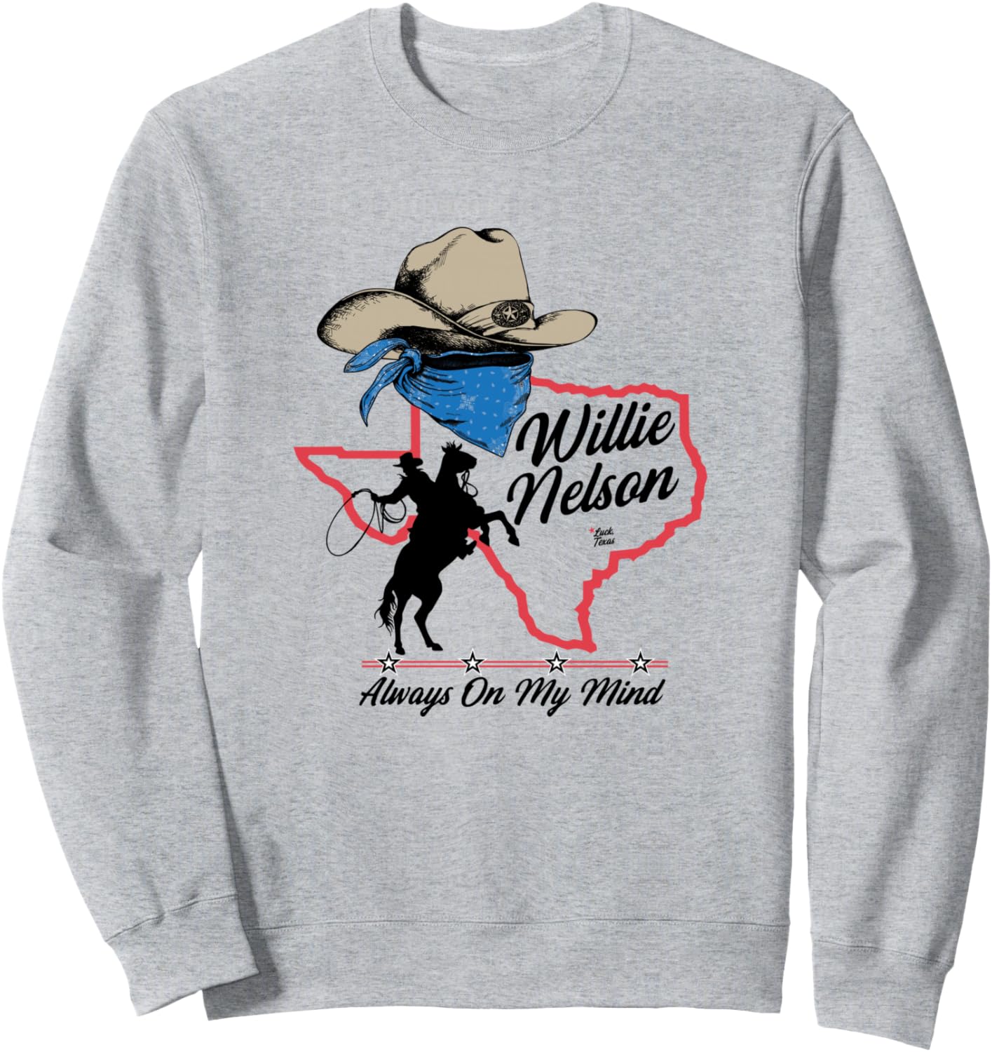 

Официальная черная толстовка Willie Nelson Always On My Mind, серая