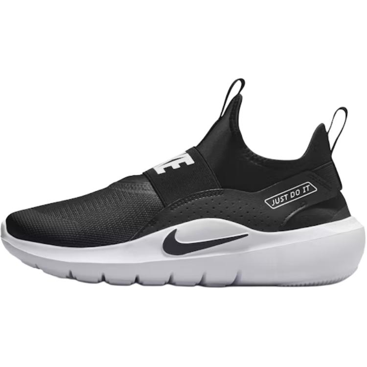 Nike Flex Runner 4 низкие детские беговые кроссовки black white unisex