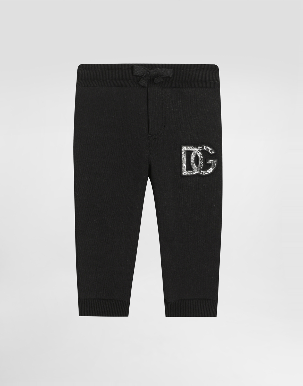 

Флисовые брюки с тисненым логотипом DG в стиле майолика Dolce&Gabbana, черный
