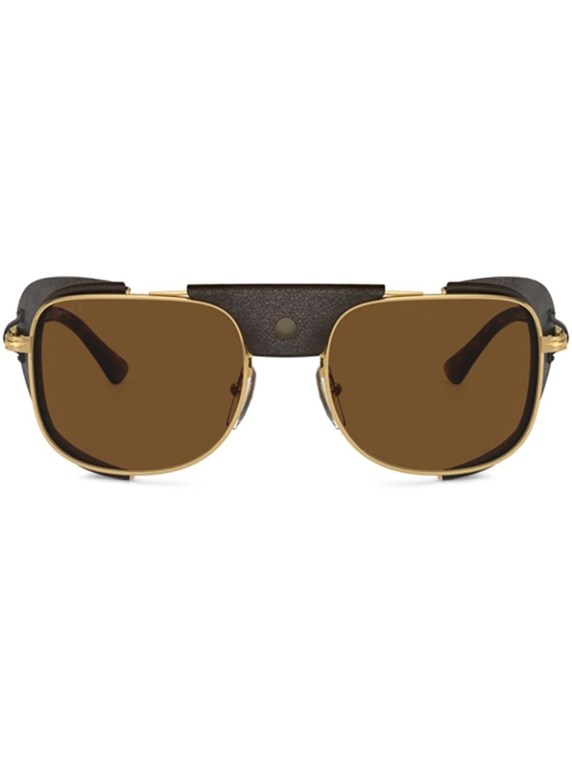 

Persol солнцезащитные очки в квадратной оправе, золотой