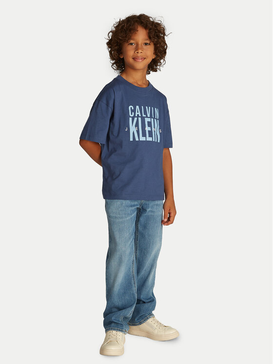 

Футболка свободного кроя Bold Graphic IB0IB02448 Calvin Klein Jeans, синий