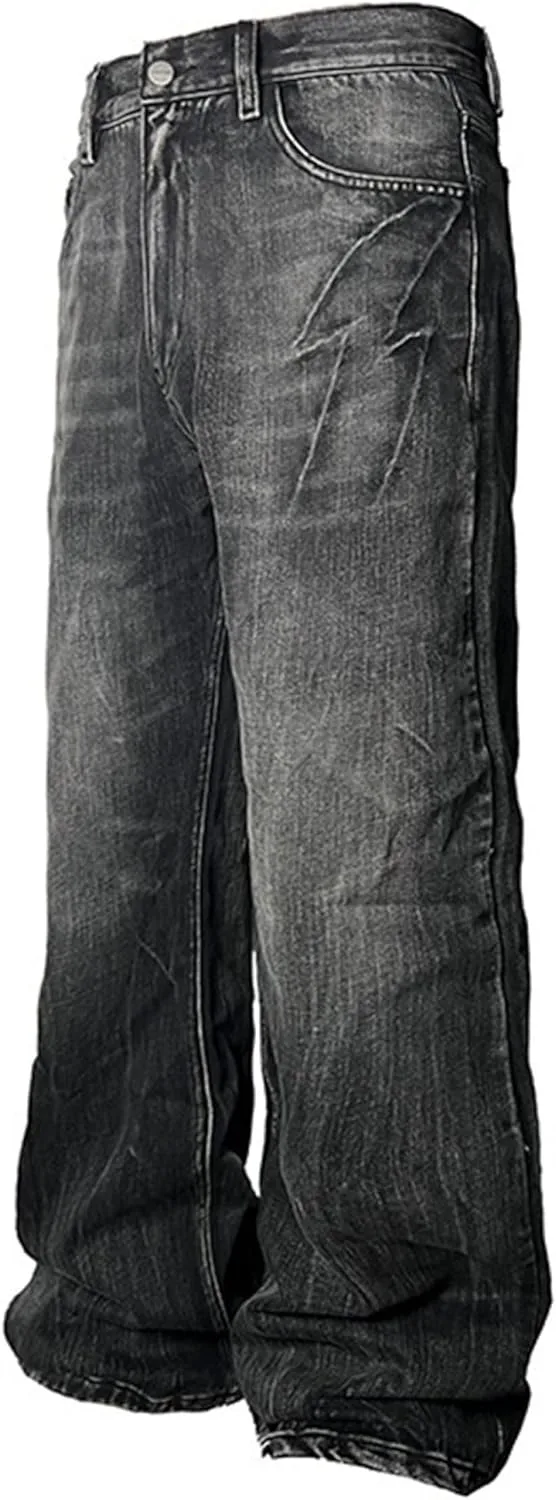 Джинсы Baggy Women Wide Leg, Mid Waist, с декоративной строчкой — фото 3