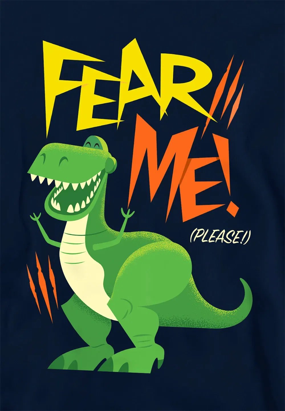 Детский худи Disney Rex Fear Me, темно-синий, темно-синий — фото 2