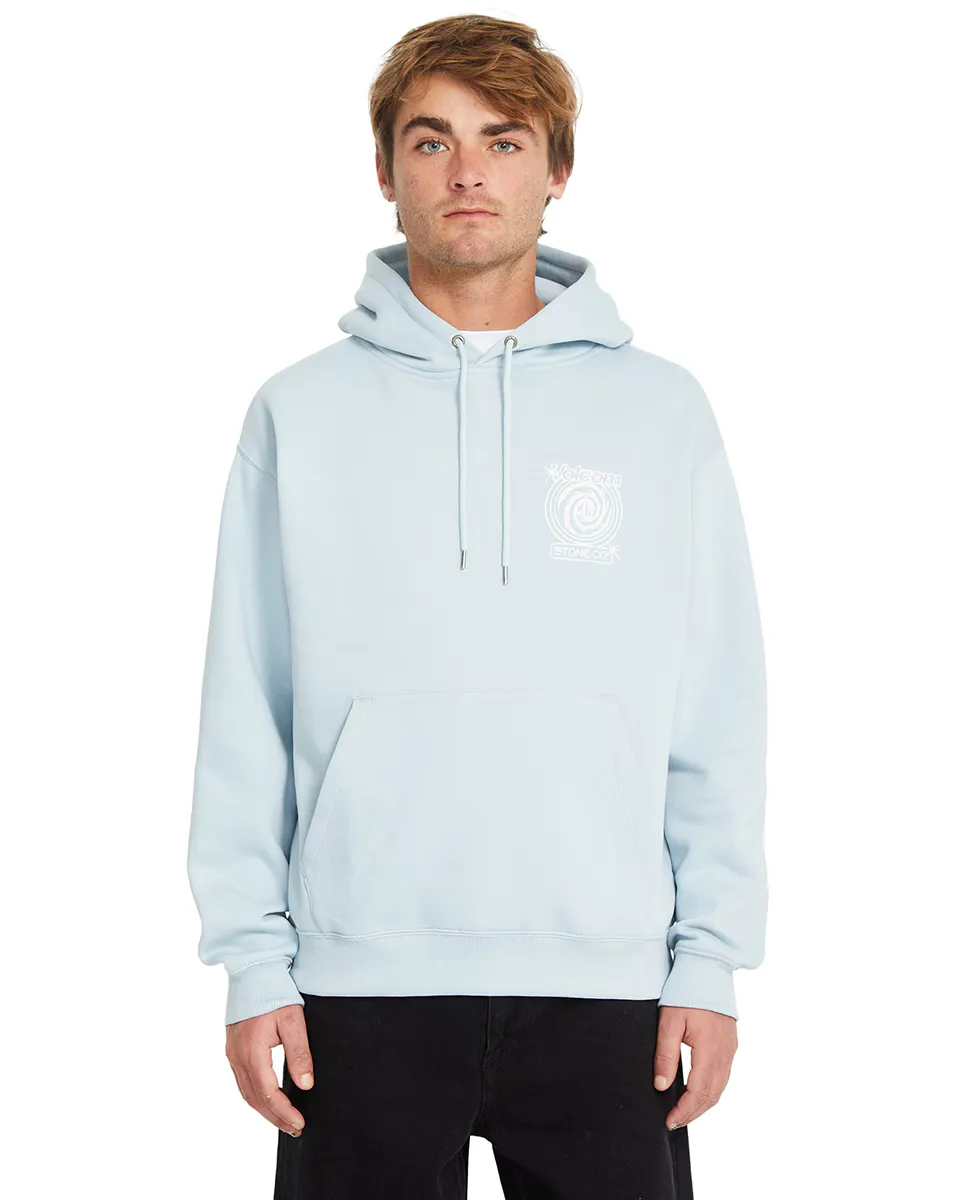 

Мужская синяя толстовка с капюшоном Volcom, голубой