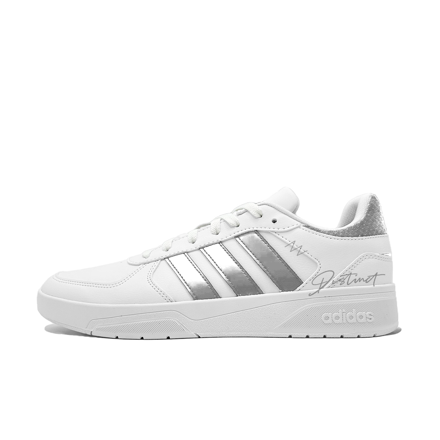 

Adidas Neo Кроссовки для скейтбординга мужские Courtbeat Silver Traces с амортизацией, износостойкие, низкие, серебристые, цвет Silver