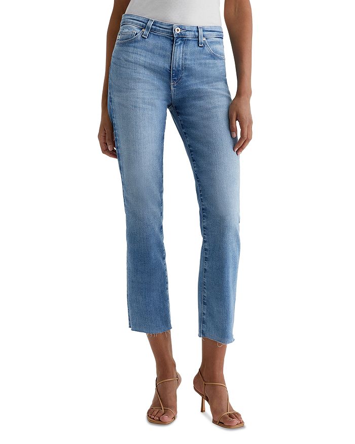 

Джинсы Mari Mid Rise Crop Straight Leg в Central Coast AG, синий