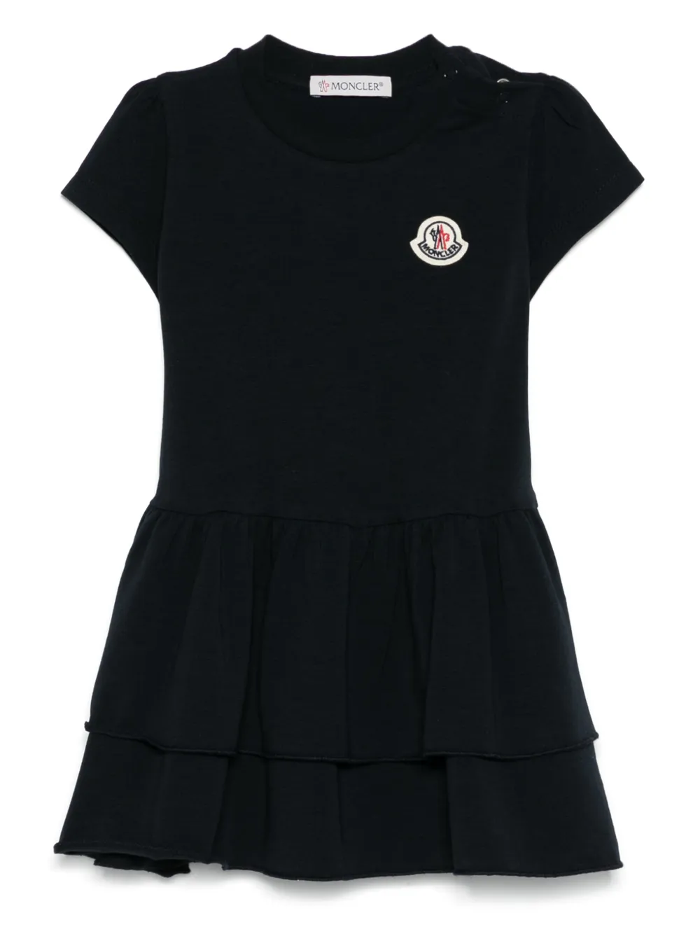 

Платье с многослойной юбкой Moncler Enfant, синий