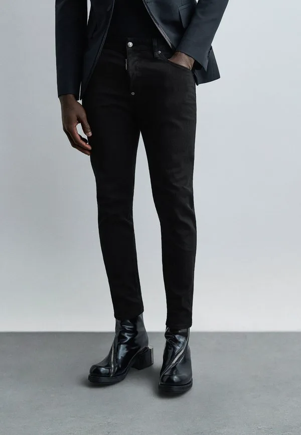 Джинсы-Скейтеры облегающего кроя Dsquared2, Black