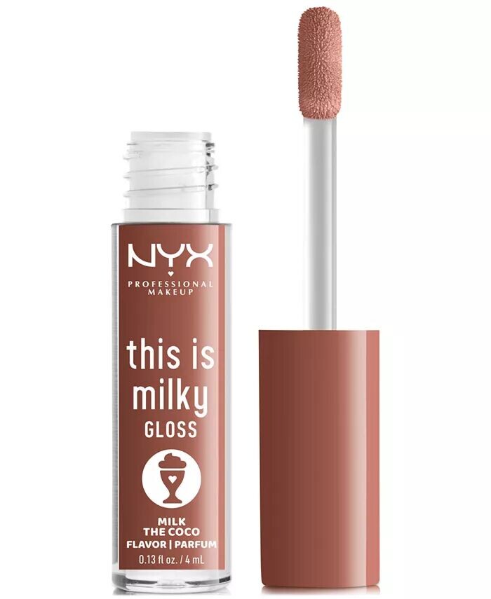 

Это молочный блеск Nyx Professional Makeup, цвет Milk The Coco