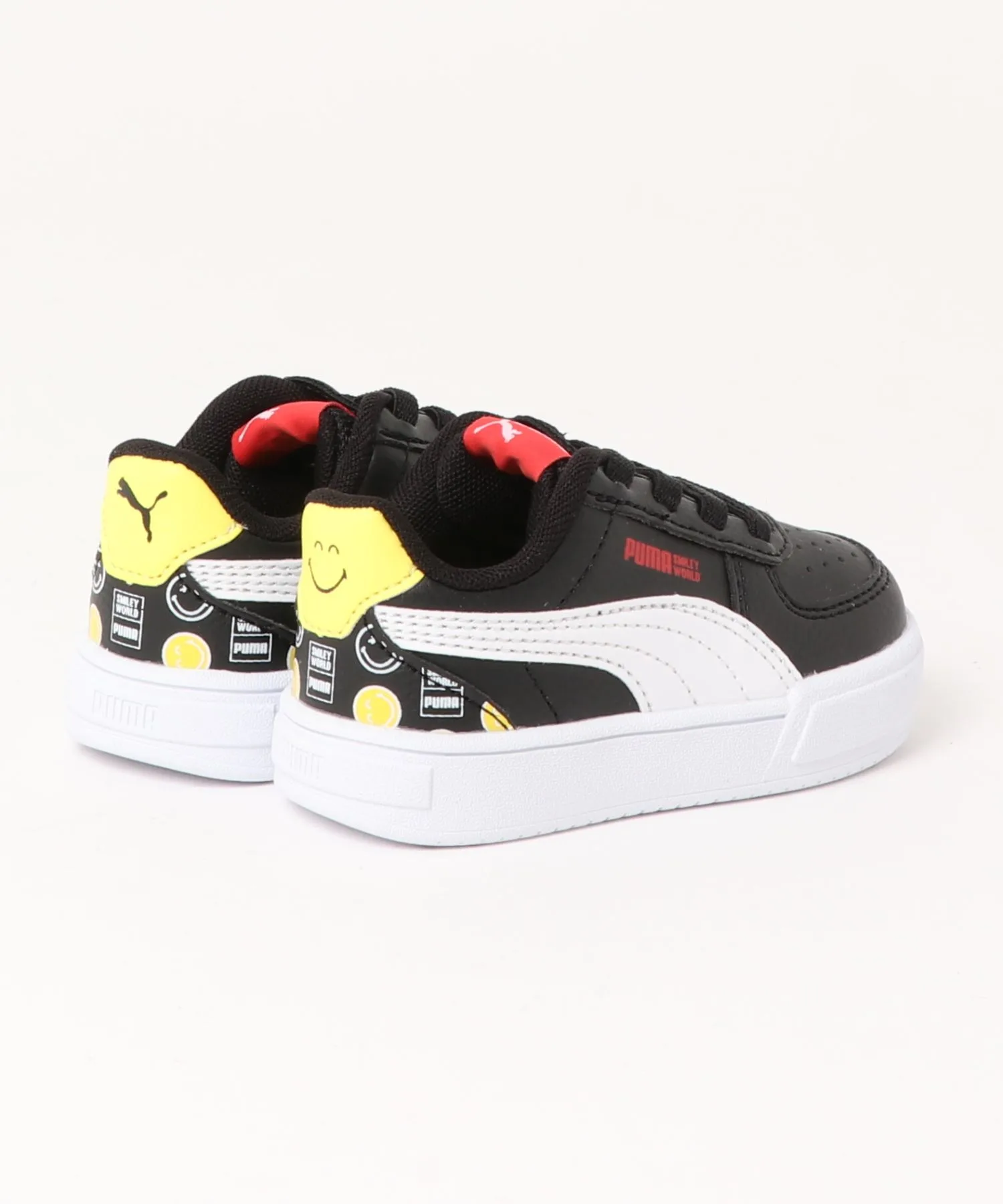 Детские кроссовки PUMA SMILY WORLD AC черно-белые — фото 2
