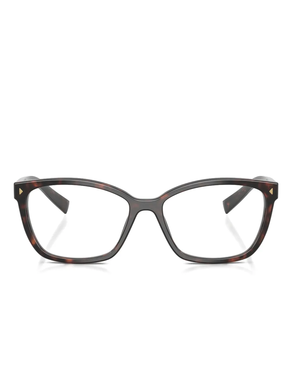 

Очки с черепаховым узором Prada, коричневый