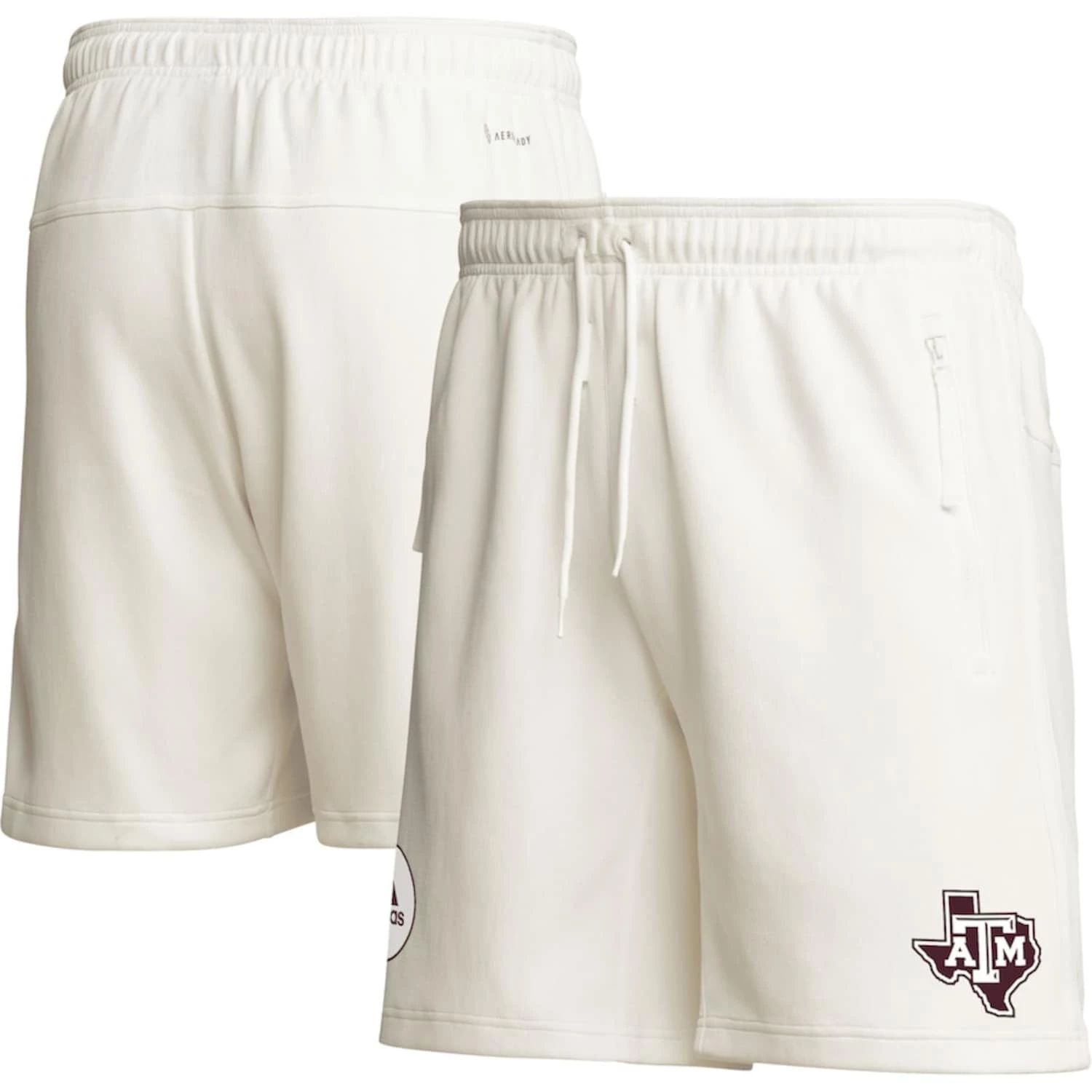 

Мужские кремовые шорты Texas A&M Aggies Zero Dye AEROREADY adidas