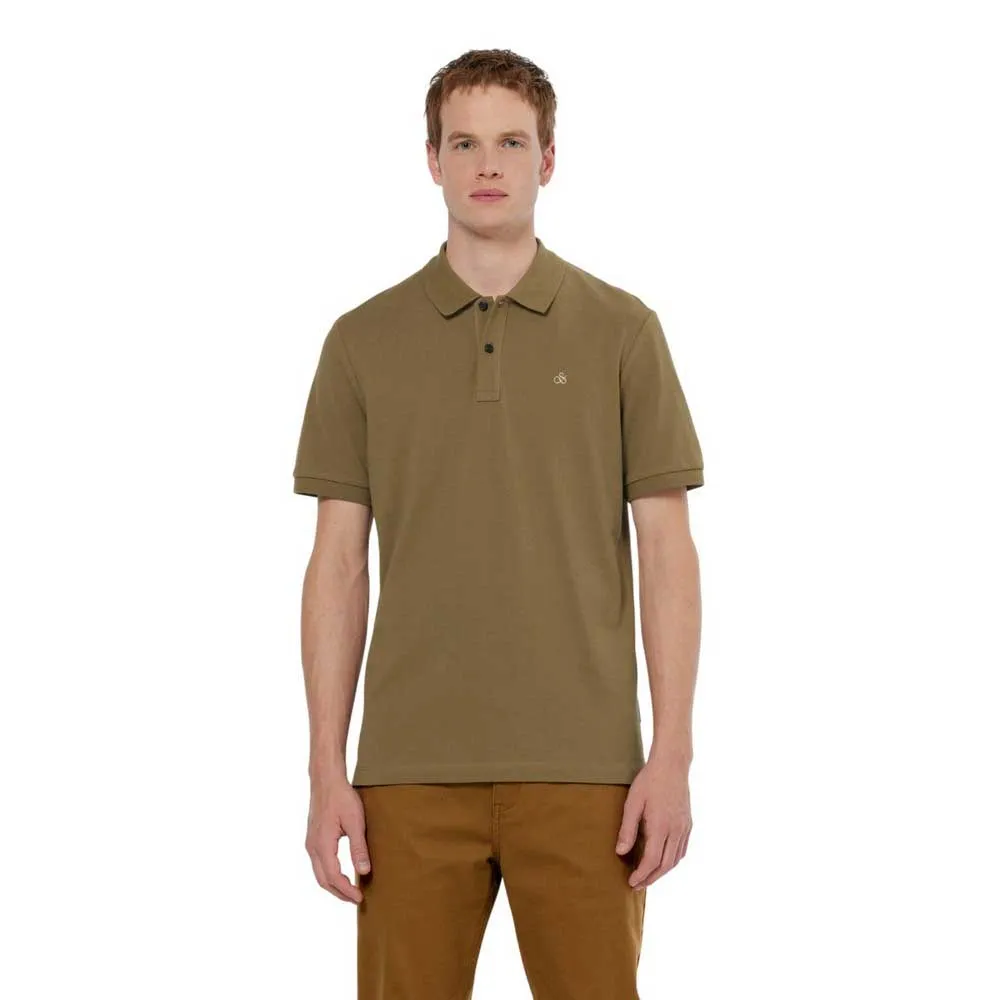 

Поло с коротким рукавом Scotch & Soda Seasonal Core Logo, коричневый