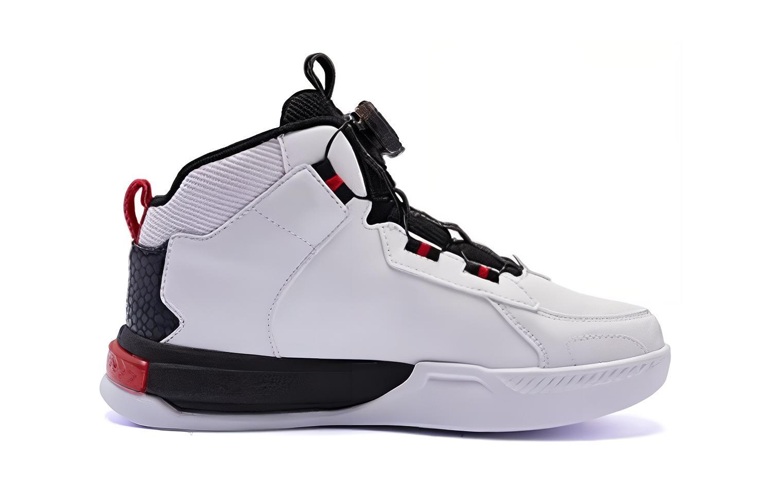 

Амортизирующие износостойкие повседневные детские кроссовки бело-красные для подростков QIAODAN, Jordan White/Aurora Red