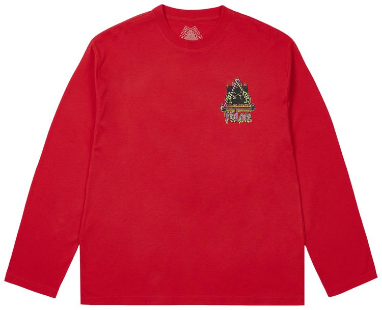 

Футболка с длинными рукавами Palace Lock цвета «Настоящий красный»