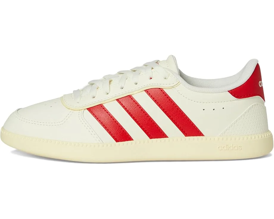 Кроссовки Adidas Kids Breaknet Sleek Shoes (Big Kid), Off White/Better Scarlet/Warm Vanilla — фото 4