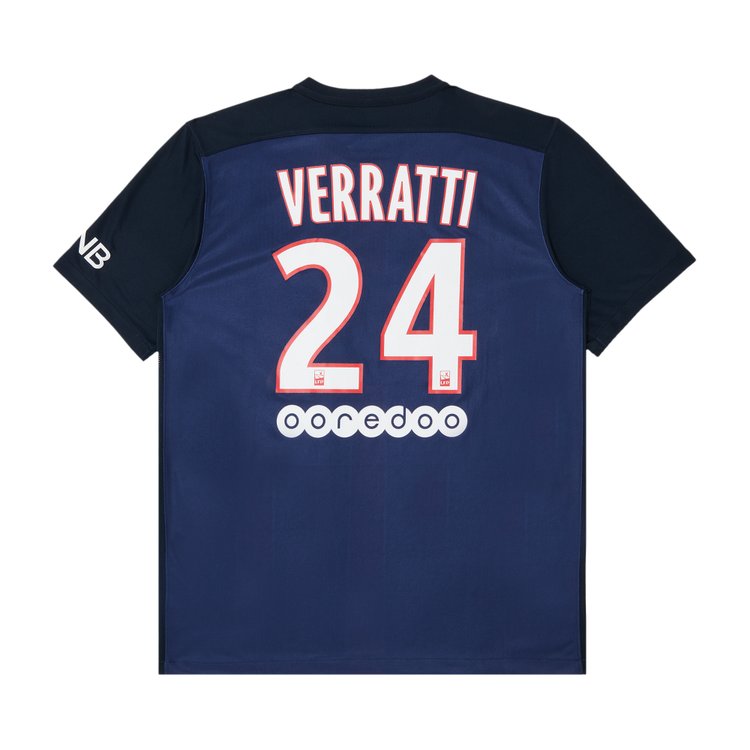 

Джерси Paris Saint-Germain Pre-Owned Paris Saint-Germain Verratti #24 Home Stadium 'Navy/Blue/Red', синий