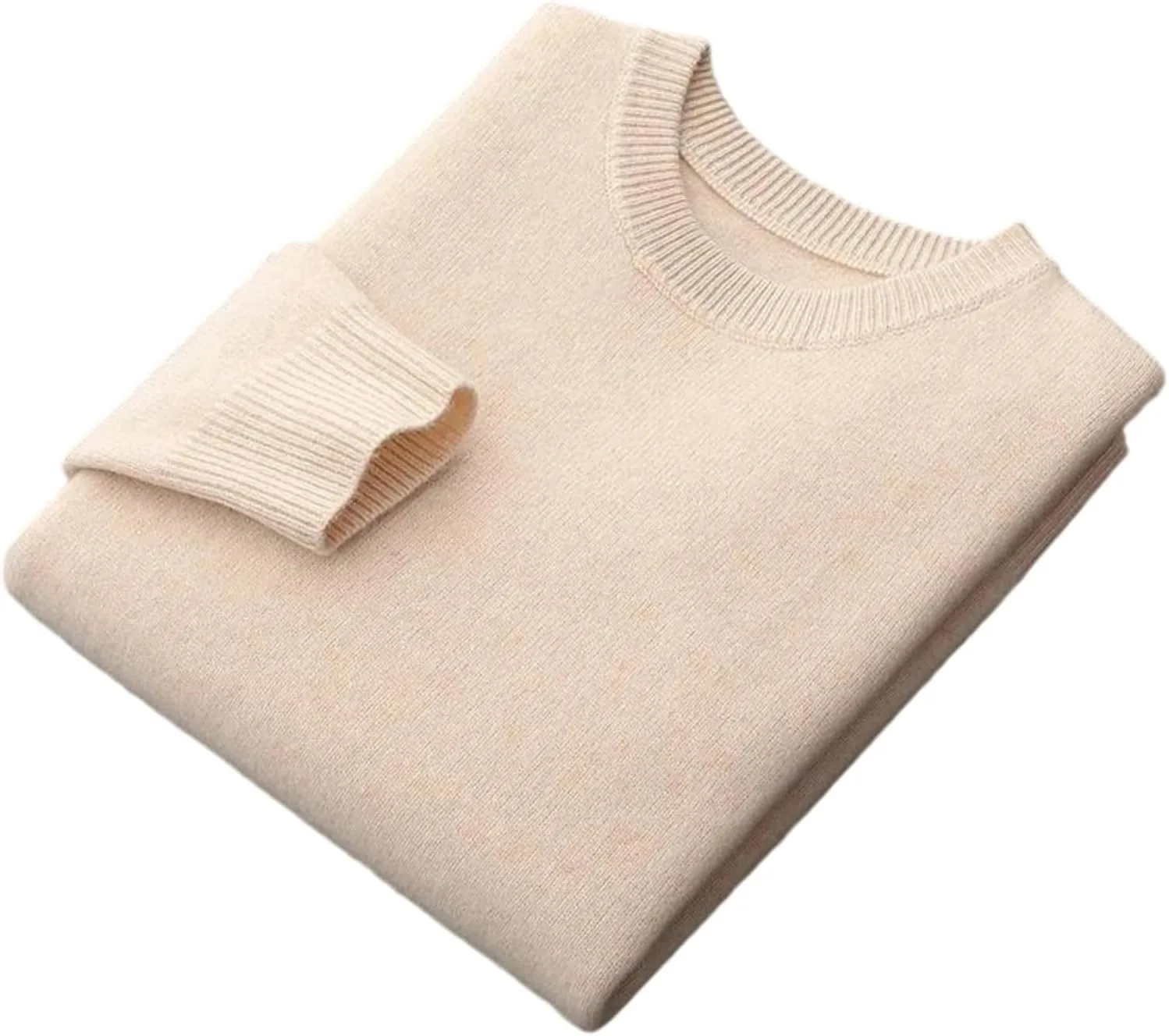 

Мужской шерстяной свитер с круглым вырезом