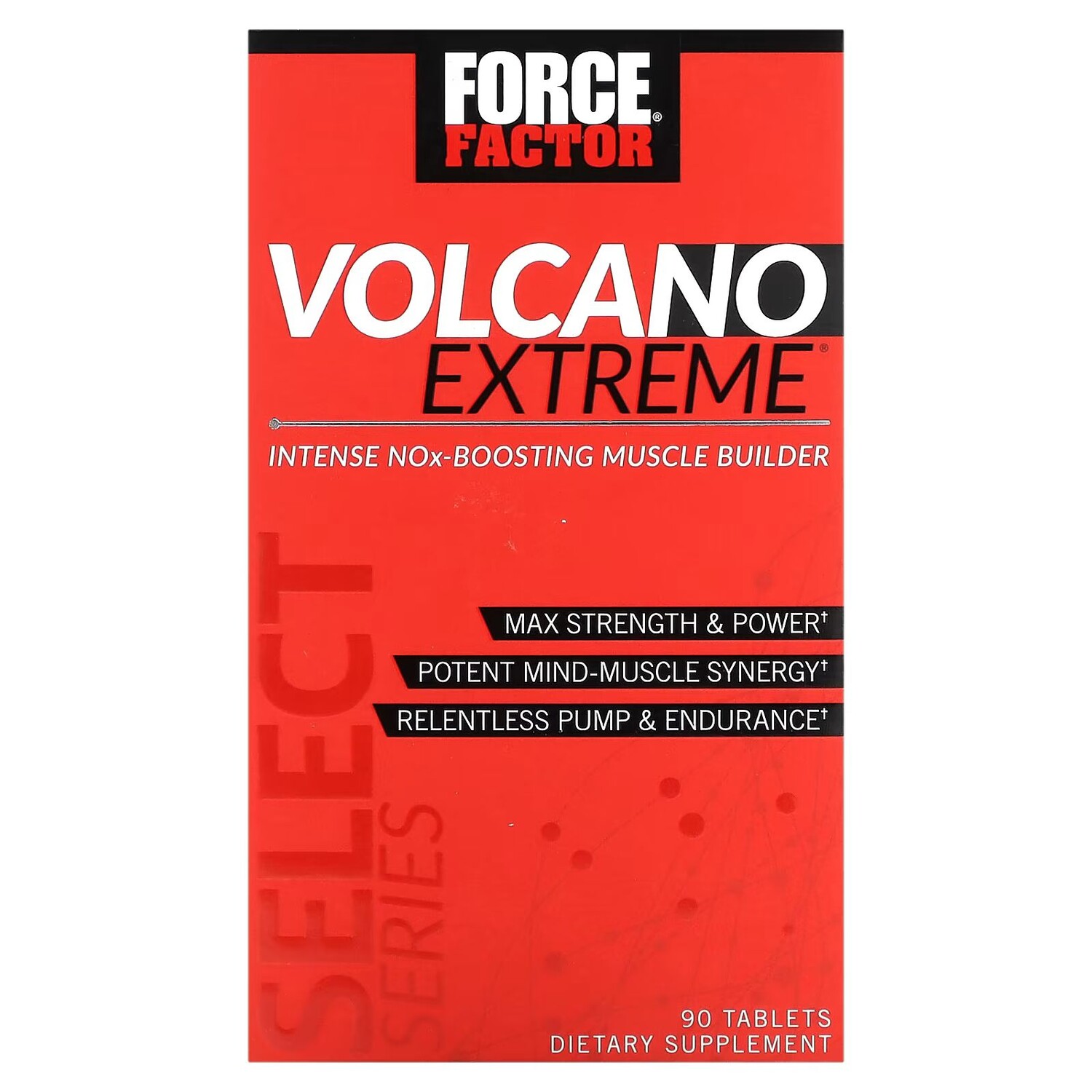 

Volcano Extreme, средство для наращивания мышечной массы, интенсивно повышающее выбросы NOx, 90 таблеток Force Factor