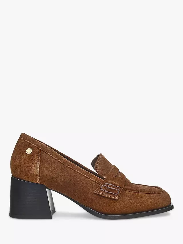 

Лоферы Radley Thistle Row Block Heel Suede, цвет tan